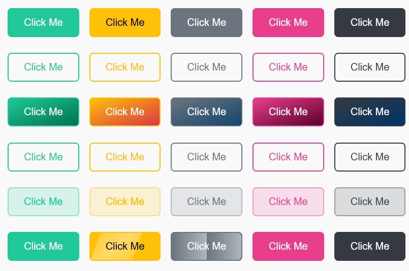 100 şık CSS düğmesi paketi media 1