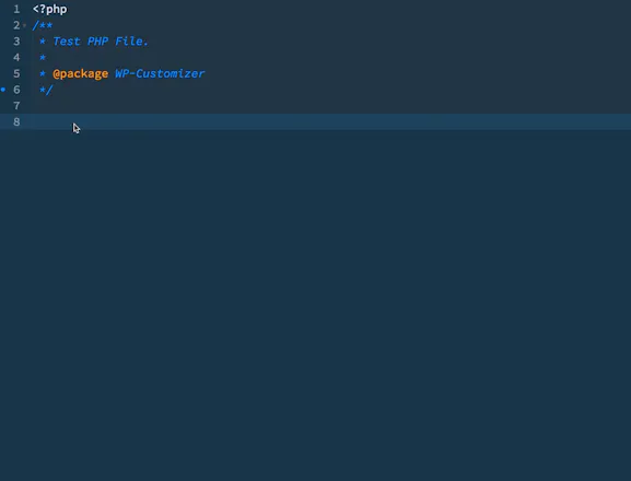 Sublime Text Package for WordPress Customizer gallery image