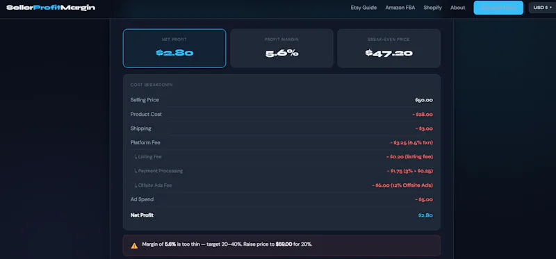 SellerProfitMargin screenshot 5