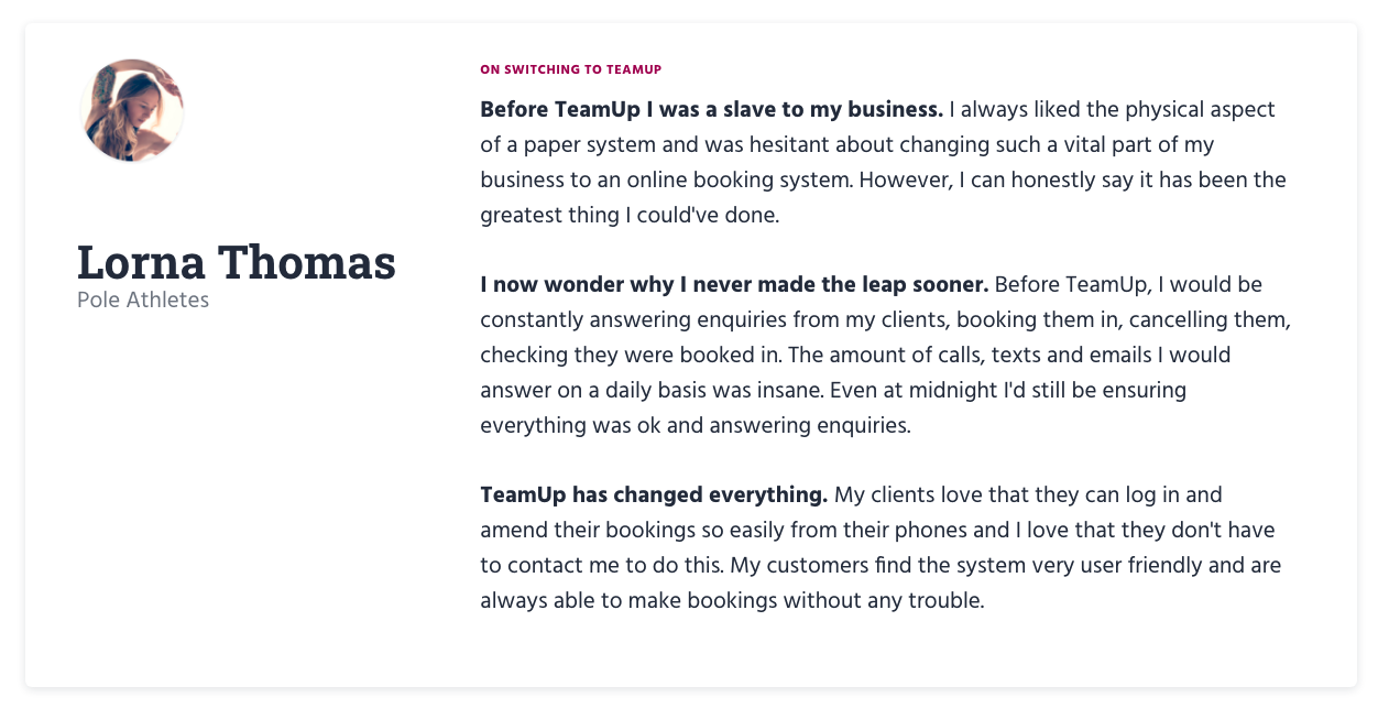 TeamUp gallery image