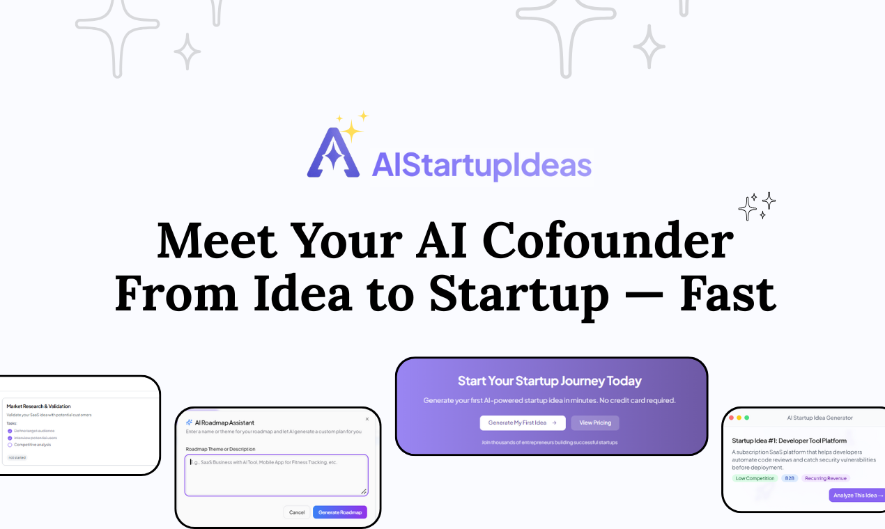 Startupideas - Generate Ideas , Validate, refine & roadmap your startup media 3