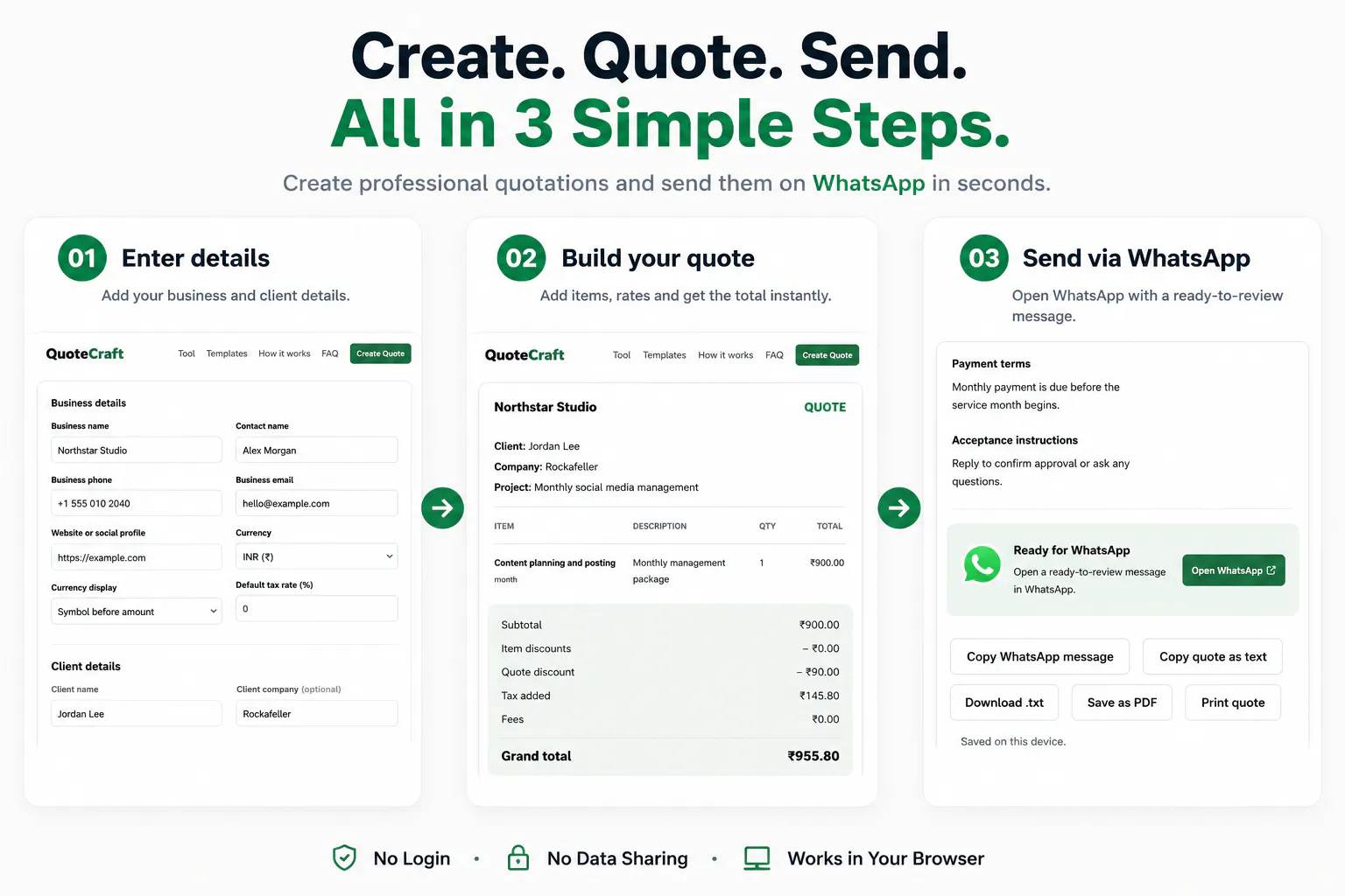 WhatsApp Quote Generator gallery image