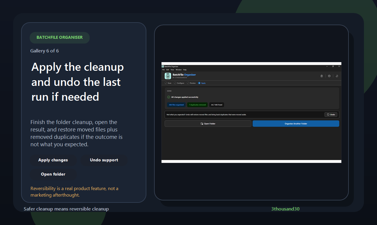 BatchFile Organiser gallery image