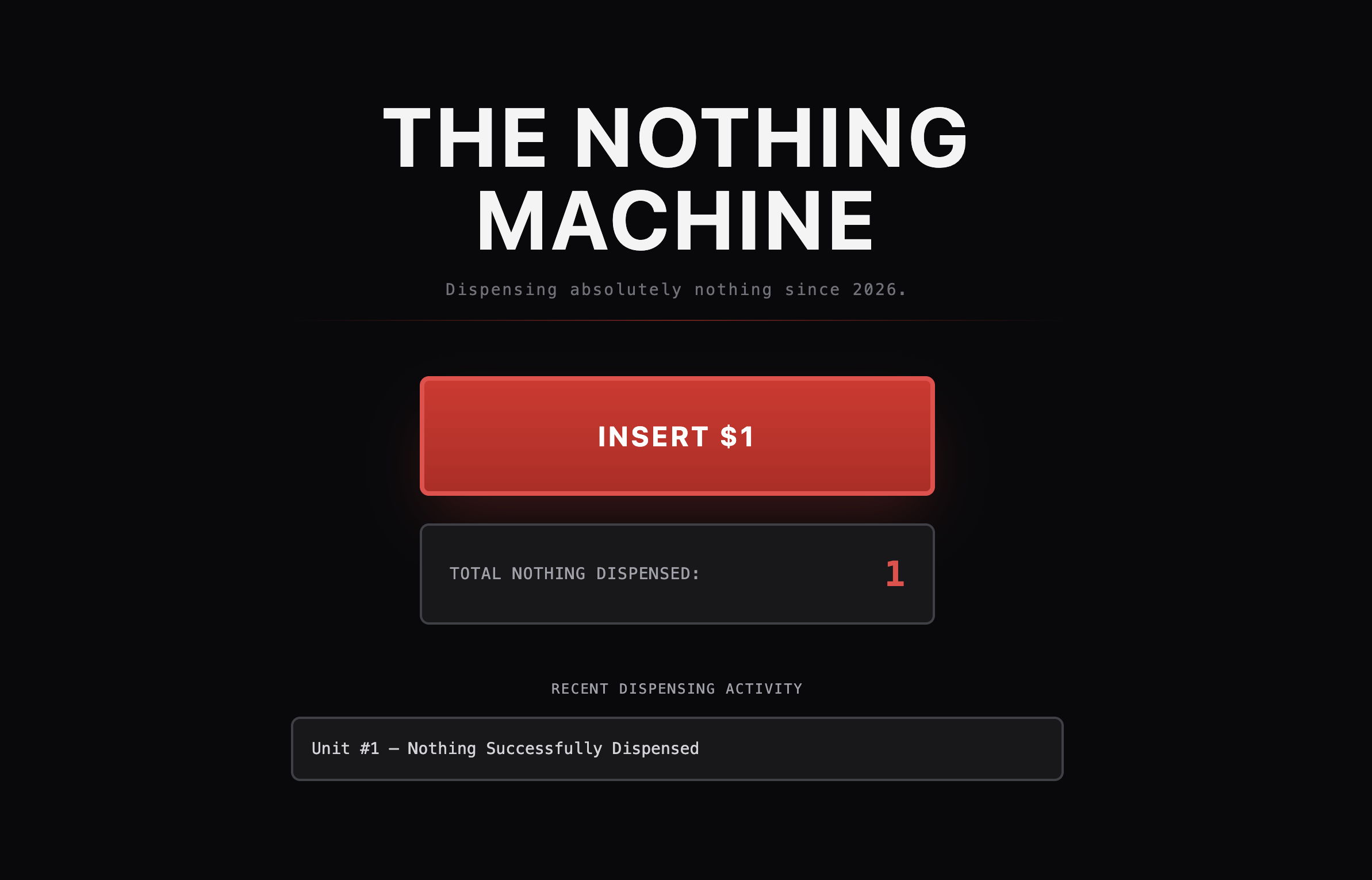 The Nothing Machine gallery image