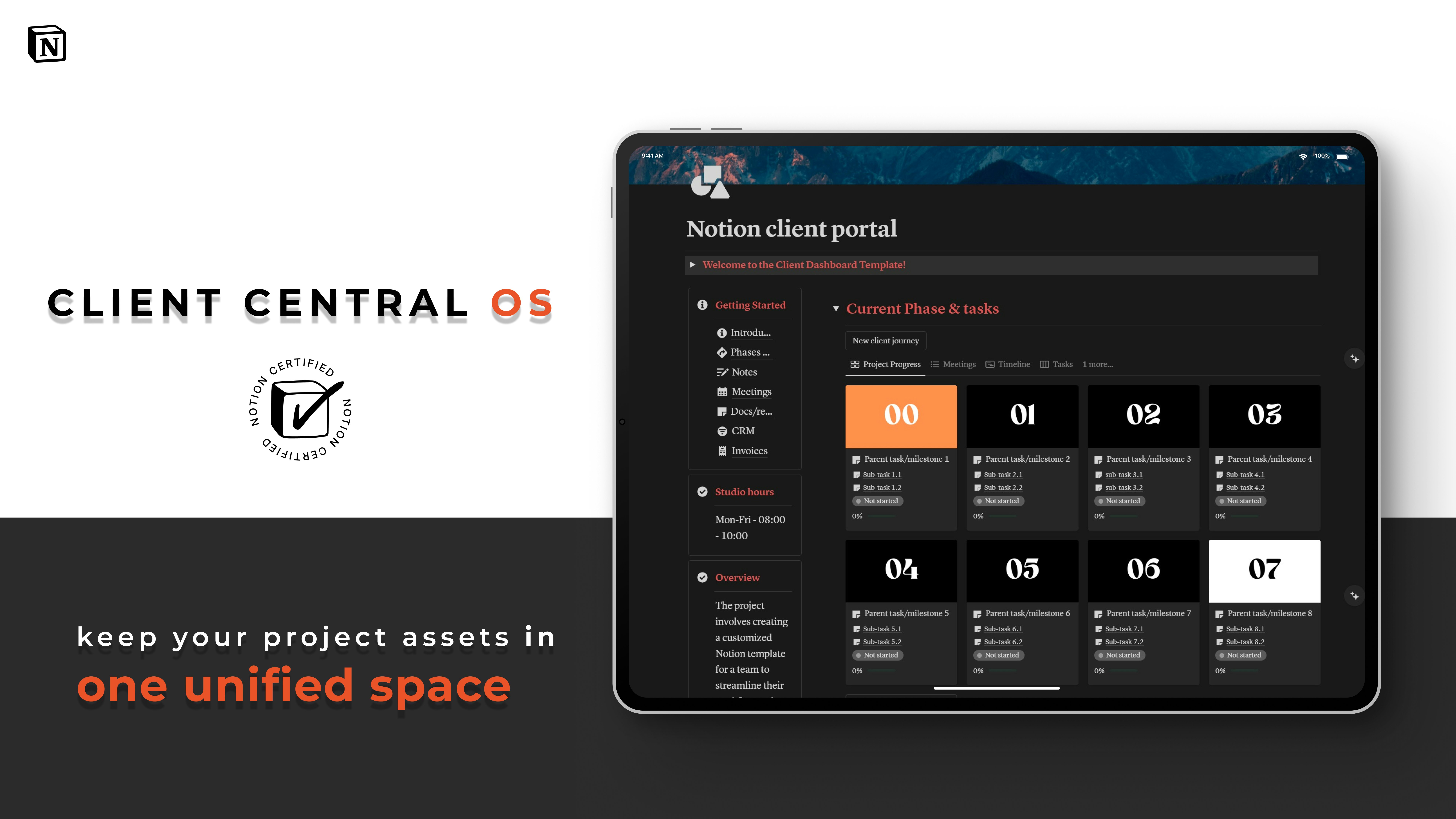 Client Central OS - Mantieni le risorse del tuo progetto in uno spazio unificato media 2