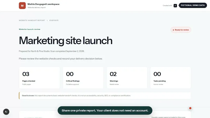 LaunchSignoff screenshot 1 (video preview)