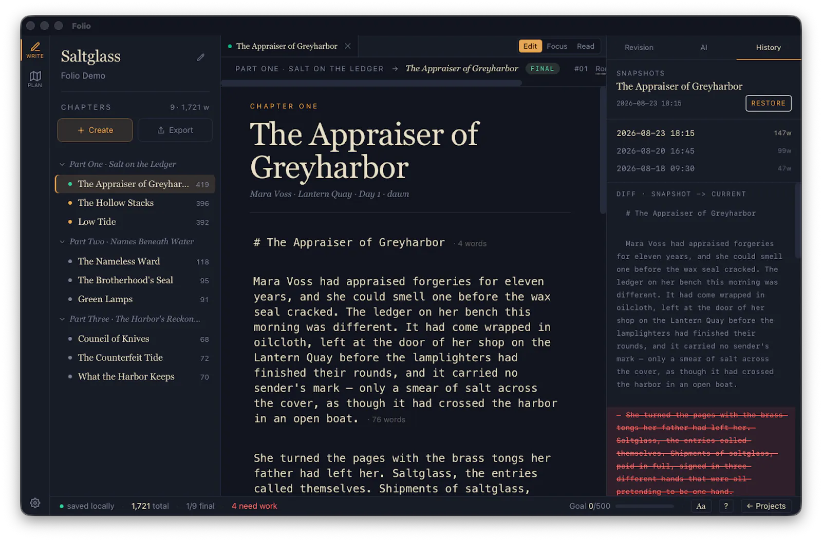 Folio V1 screenshot 3