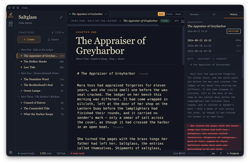 Folio V1 screenshot 3