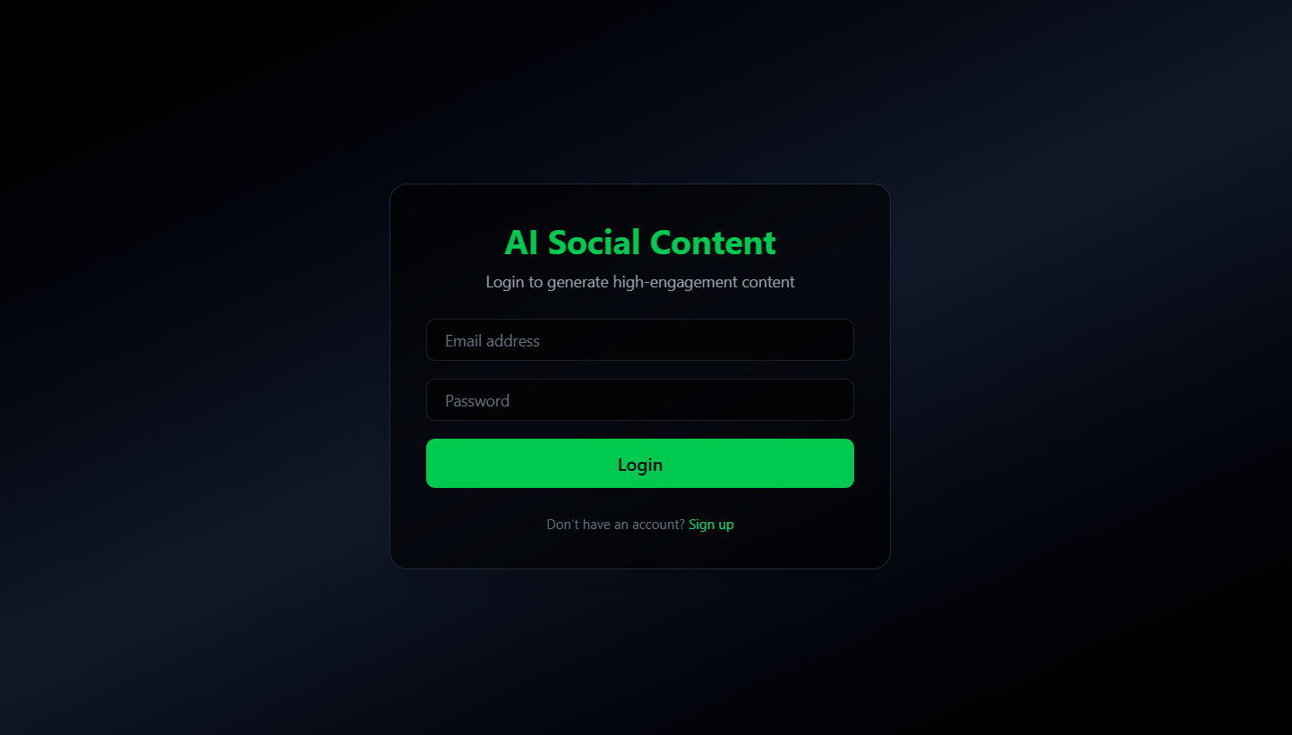 AI Social Content Generator gallery image
