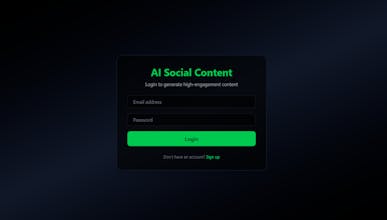 AI Social Content Generator gallery image
