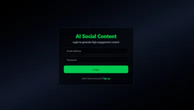 AI Social Content Generator gallery image