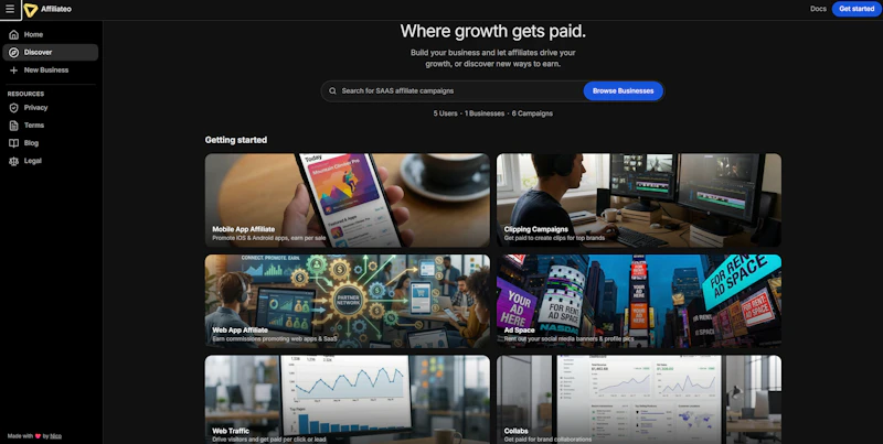 Affiliateo screenshot 1