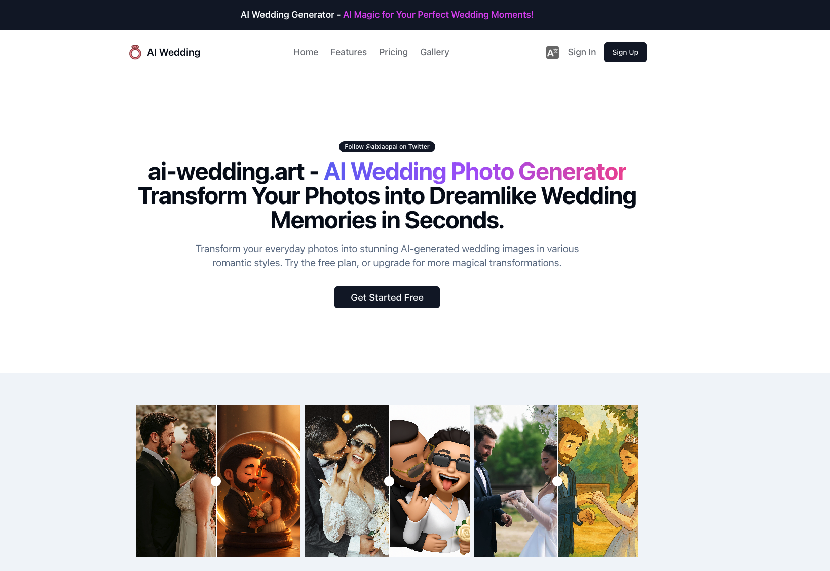 AI Wedding Photo Generator gallery image