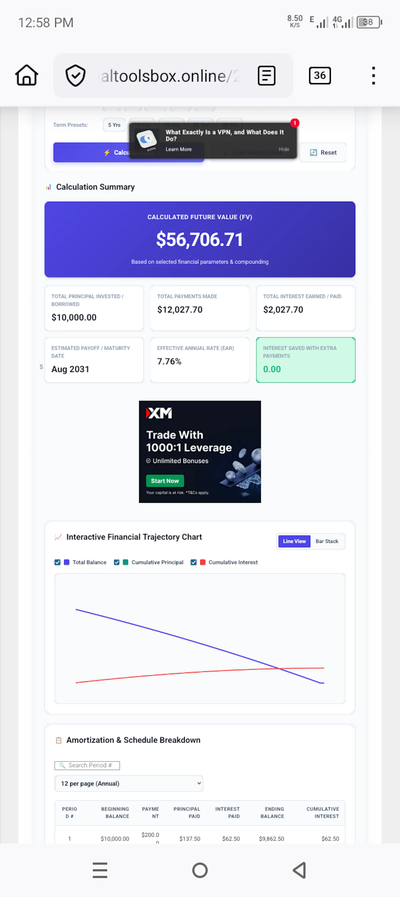 Advanced Finance Calculator 2026 screenshot 4