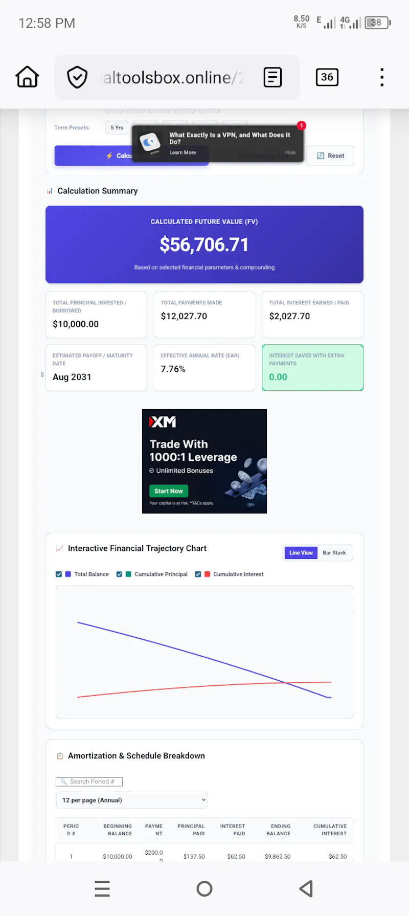 Advanced Finance Calculator 2026 screenshot 4