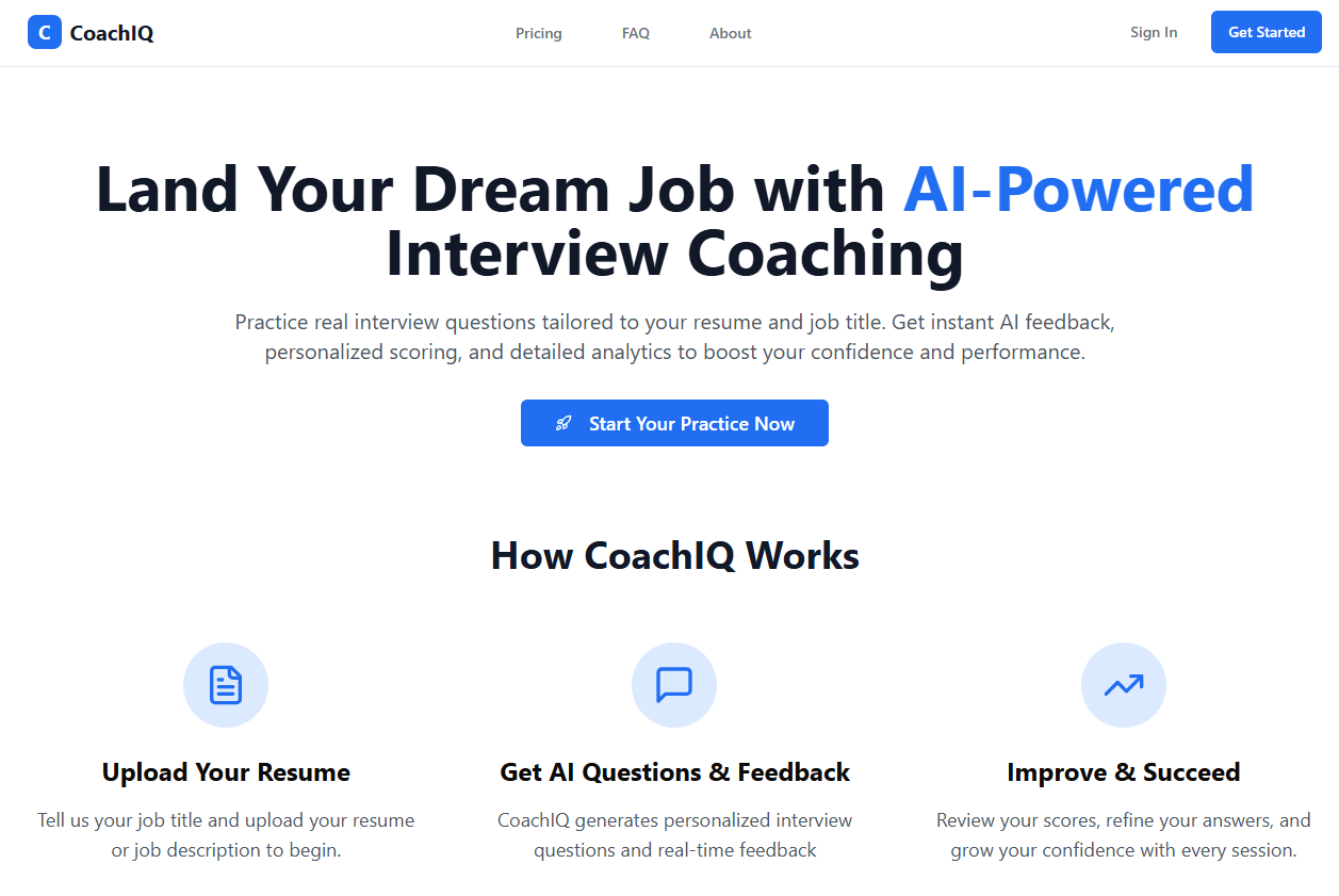 CoachIQ – AI Interview Coach media 2