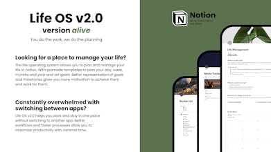 Notion Life Os v2.0 alive gallery image