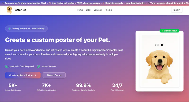 PosterPet screenshot 1