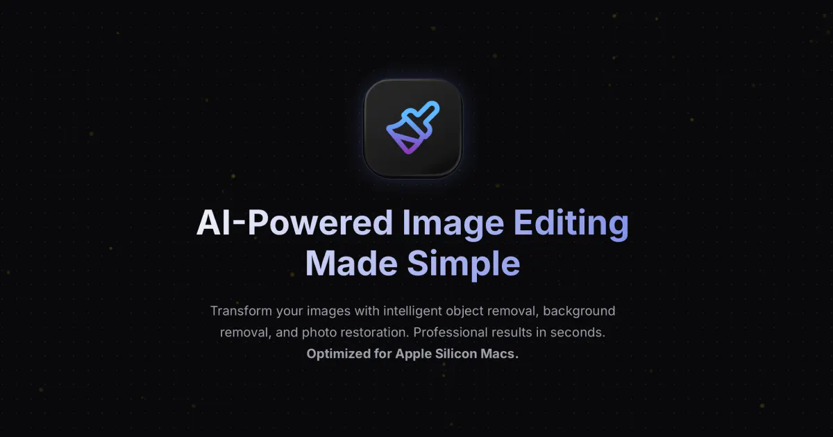 AIvory. Local AI Photo Retouch