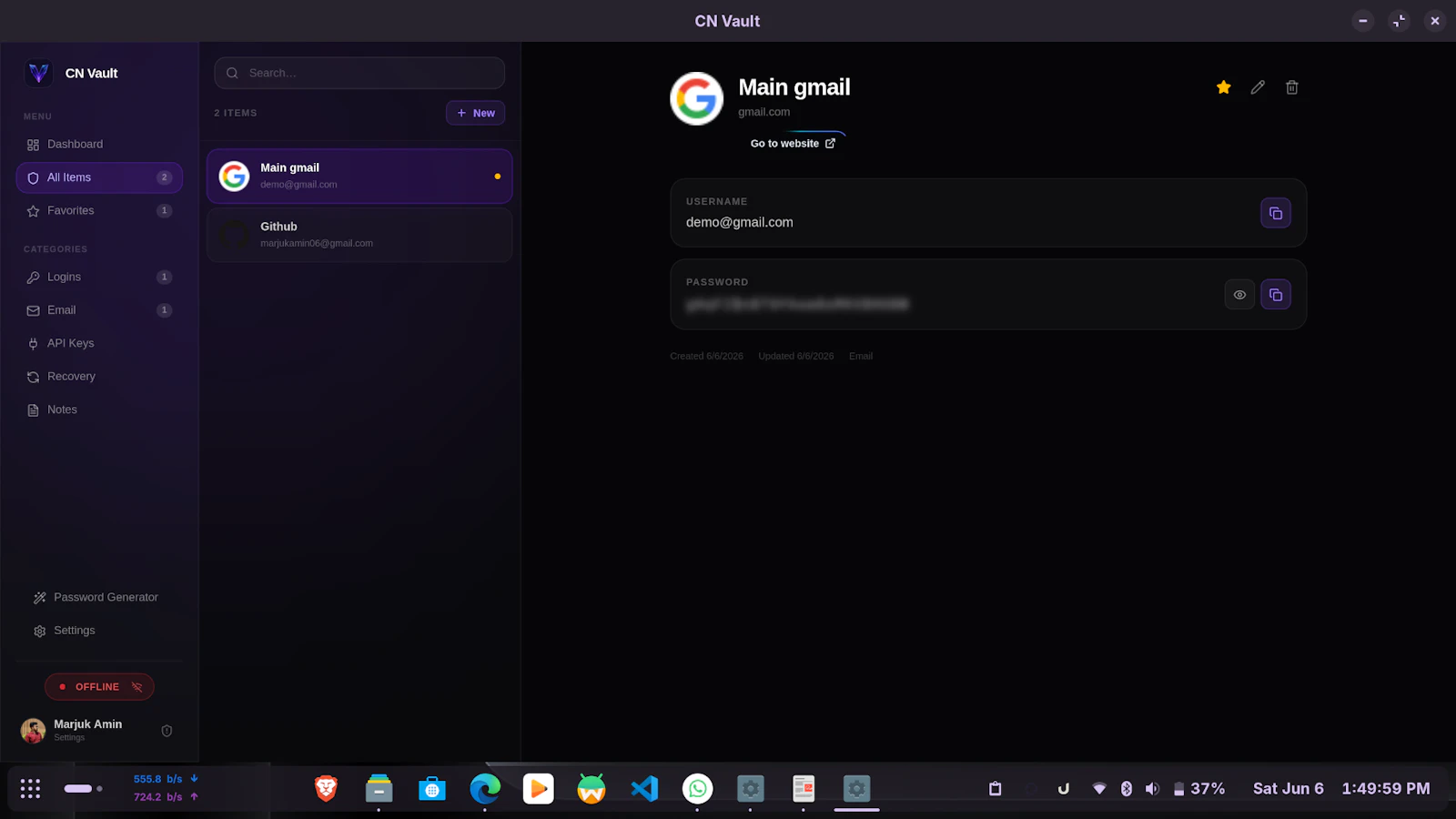 CN Vault screenshot 2