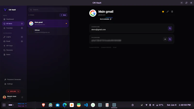 CN Vault screenshot 2