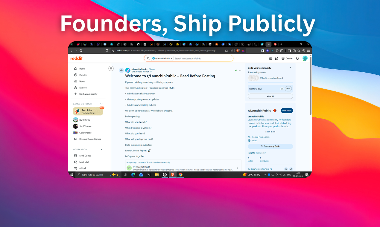 Launch In Public gallery image