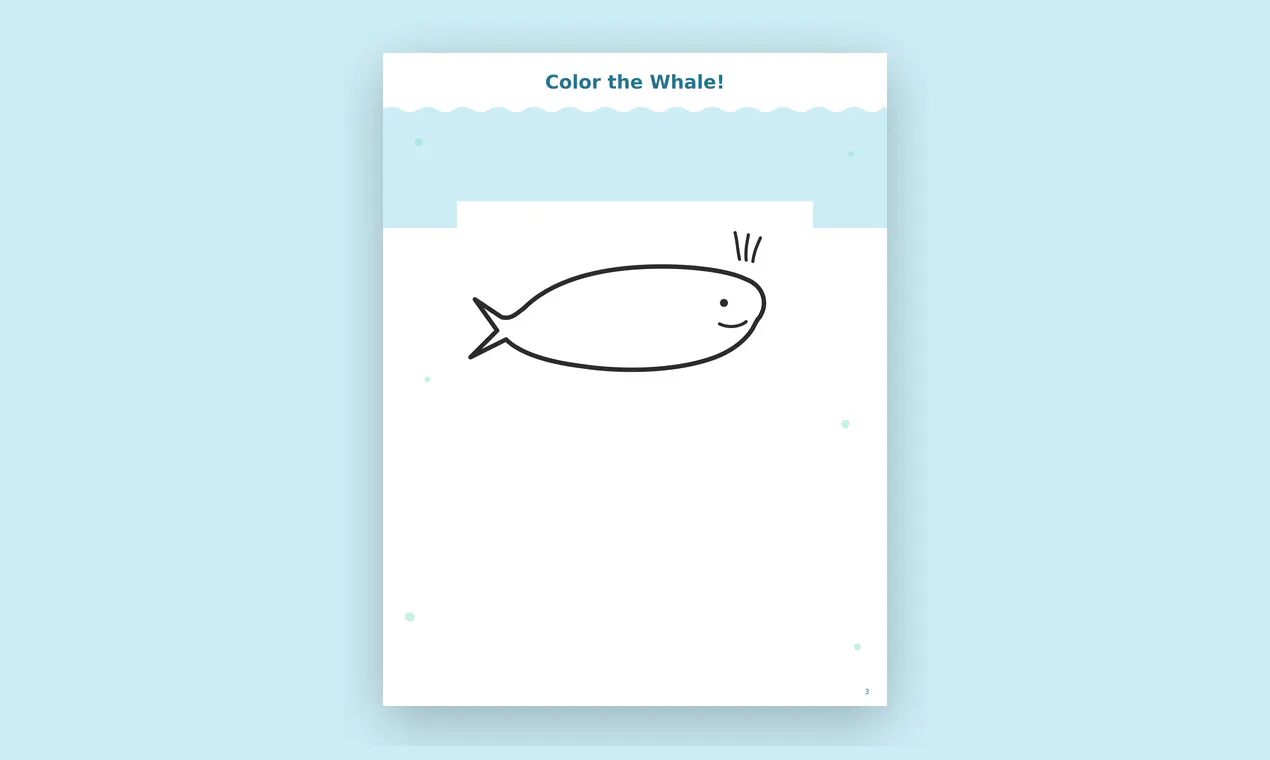 Ocean Animals Coloring Activity Book gallery image