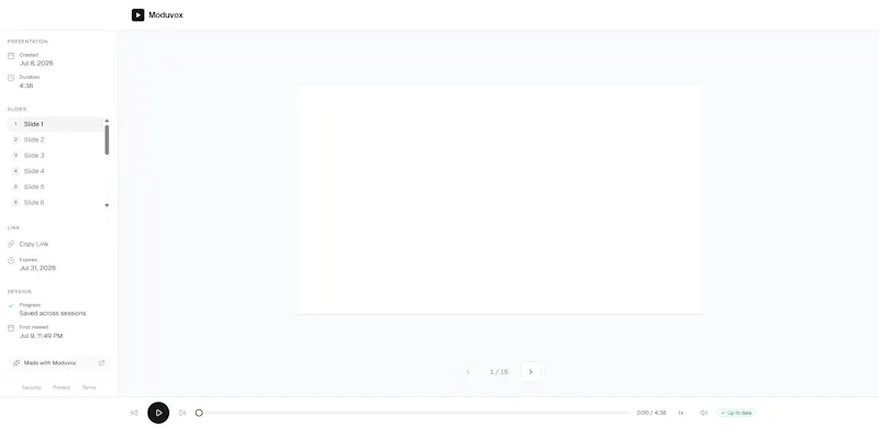 Moduvox screenshot 2
