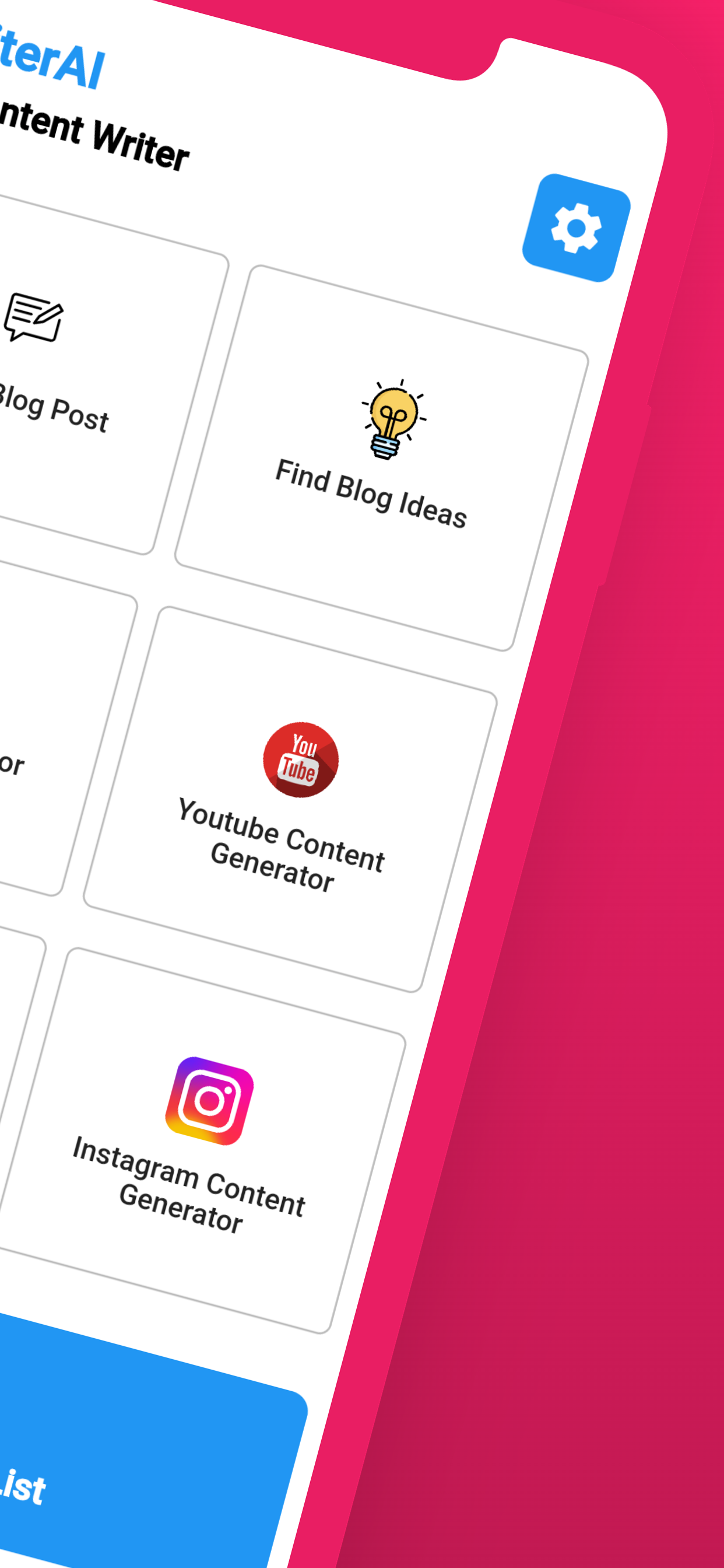 Writerai: Content Writer - AI -inhoudsschrijver om uw leven gemakkelijk te maken media 2