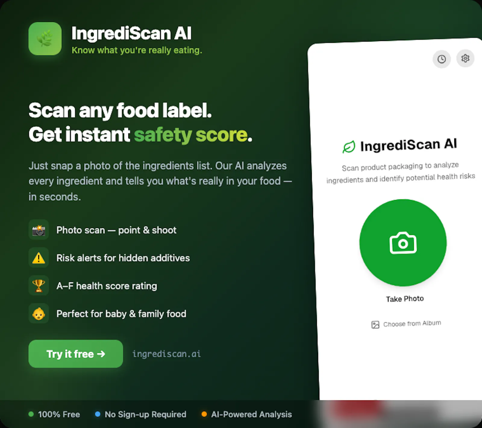 IngrediScan AI screenshot 1