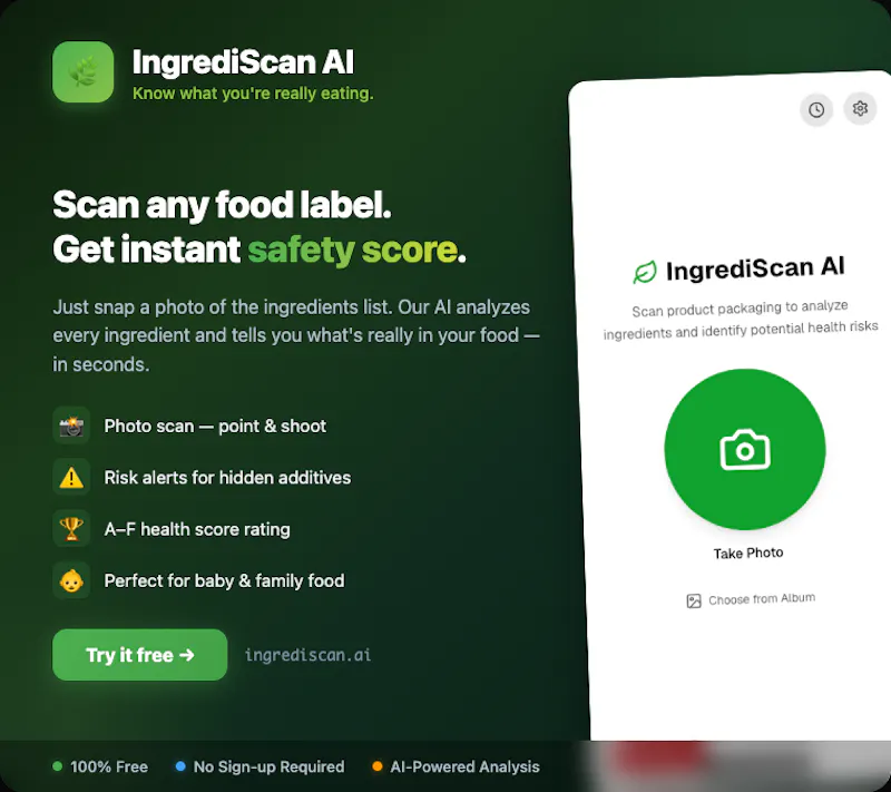 IngrediScan AI screenshot 1