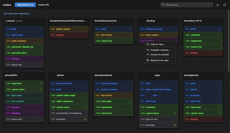 Lattice Context Manager screenshot 1