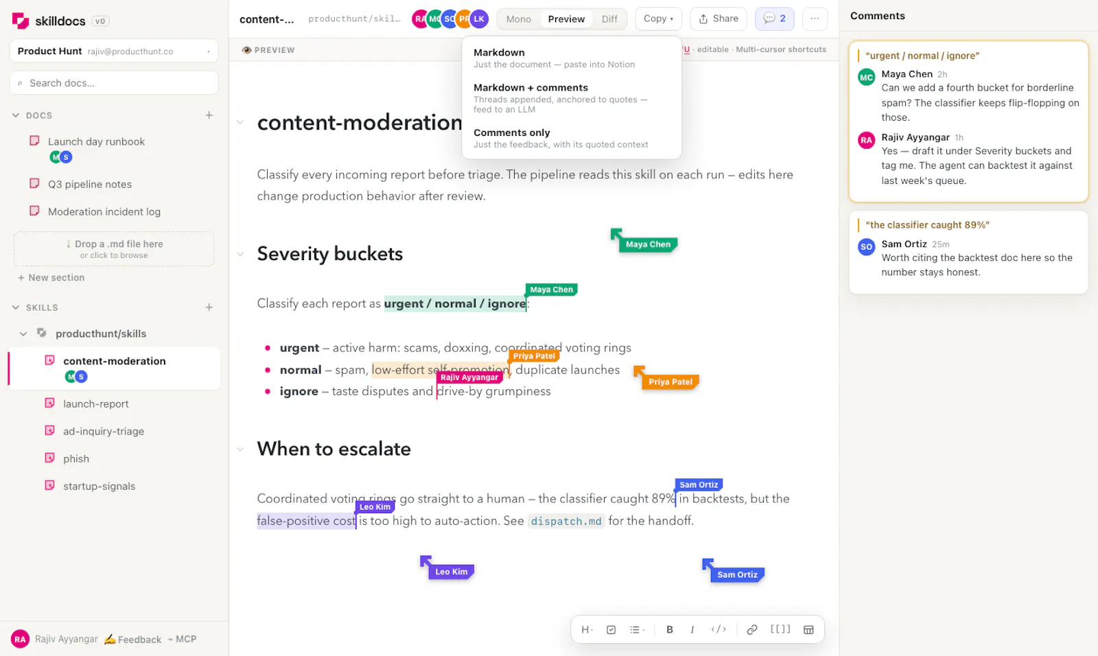 Skilldocs screenshot 2