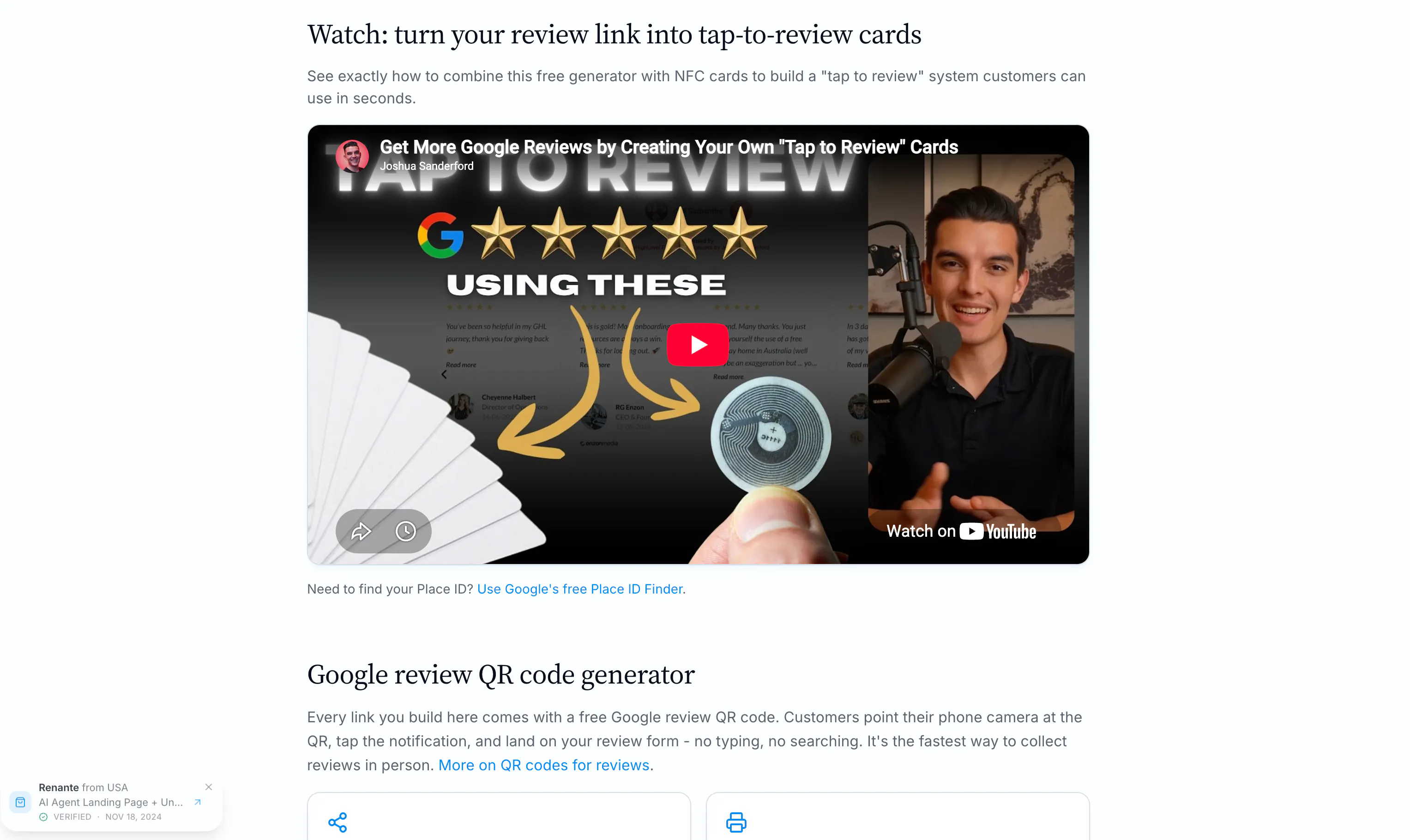 Google Review Link & QR Code Generator gallery image