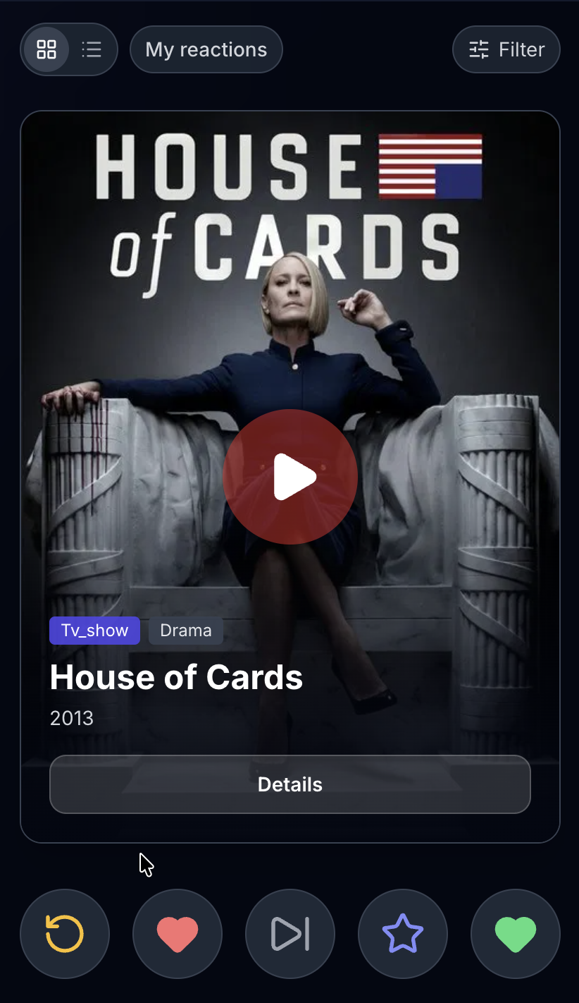 Tastefinder - Swipe movies & TV shows gallery image