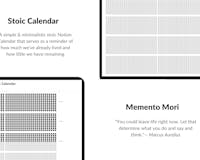 Memento Mori Notion Calendar media 2