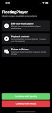 FloatingPlayer: Spotify & Apple Music gallery image