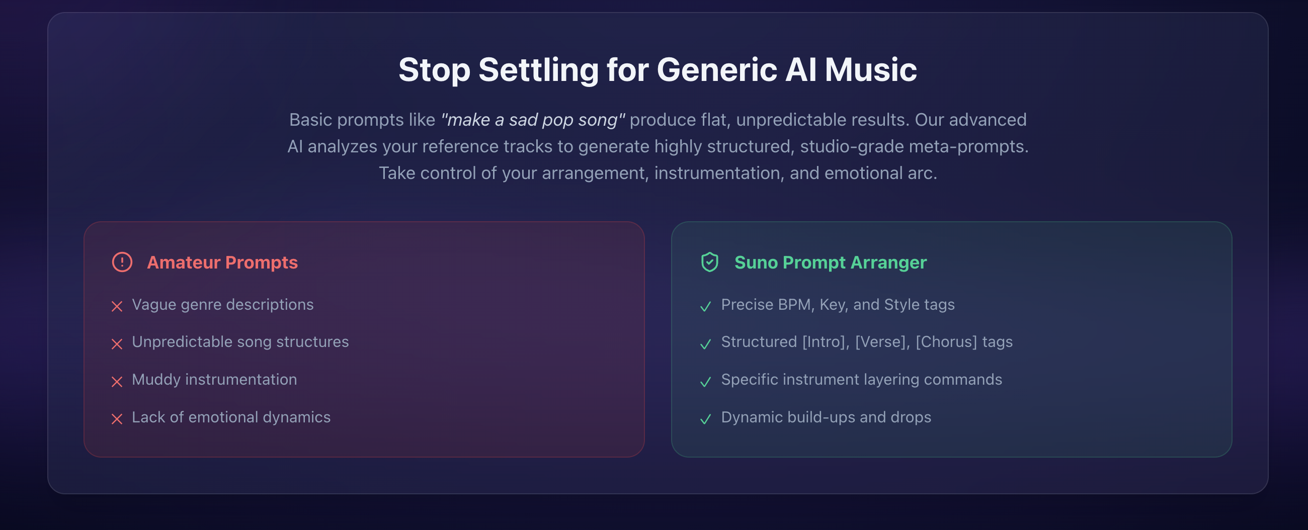 Suno Prompt Arranger gallery image