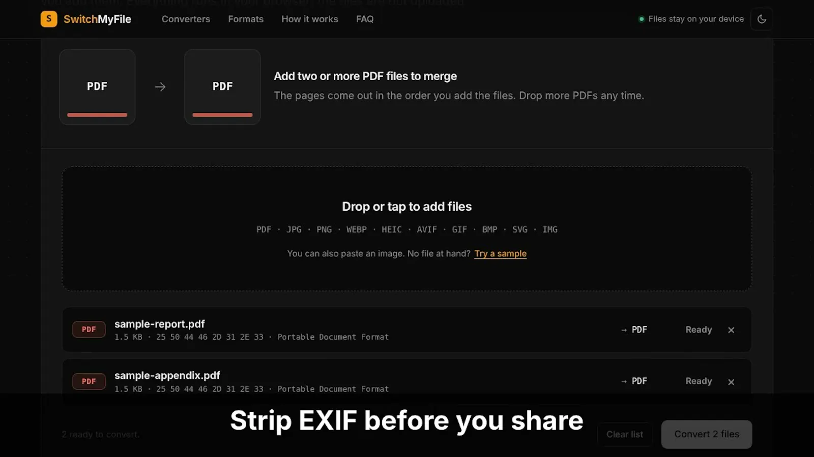 SwitchMyFile screenshot 1 (video preview)