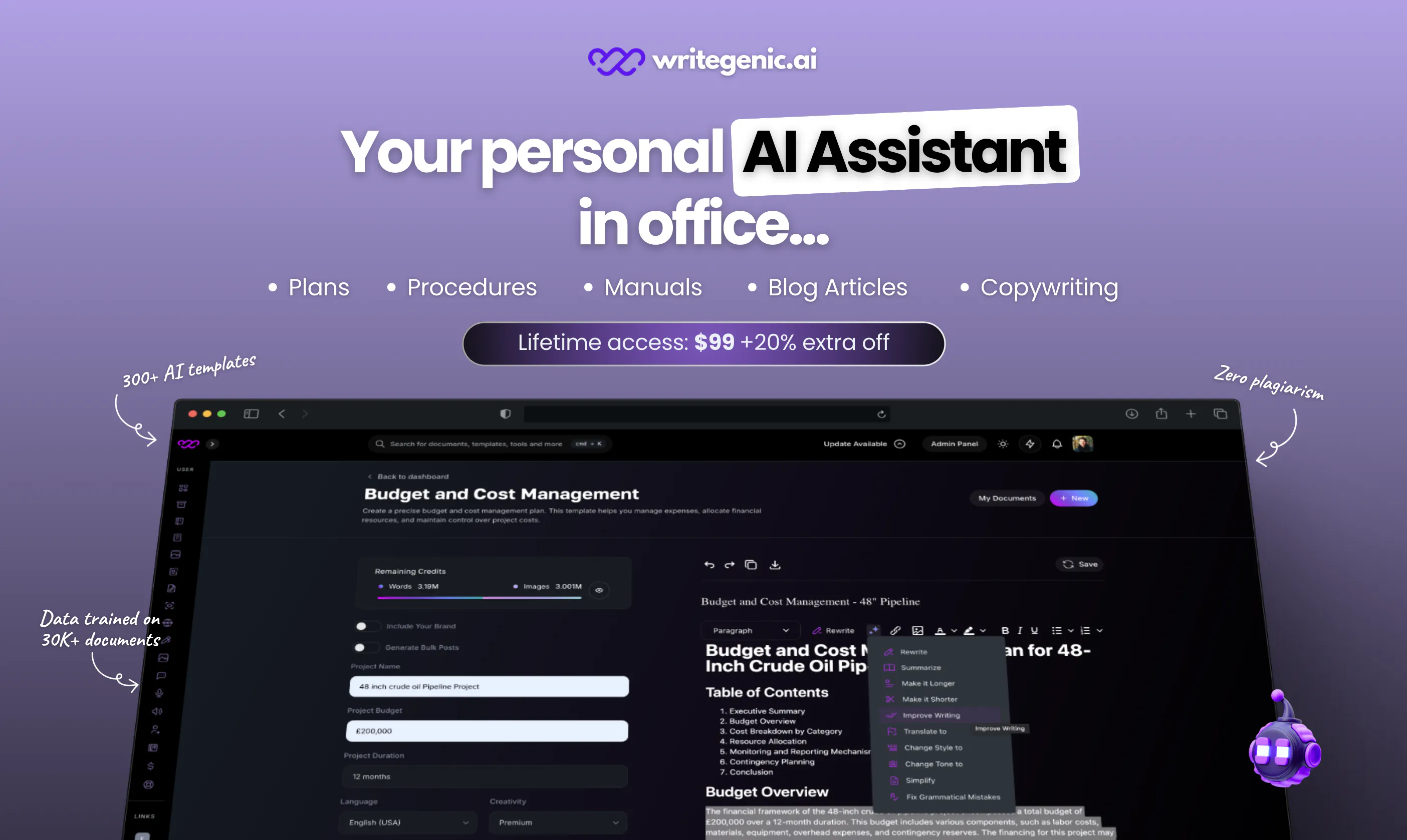 Writegenic AI gallery image