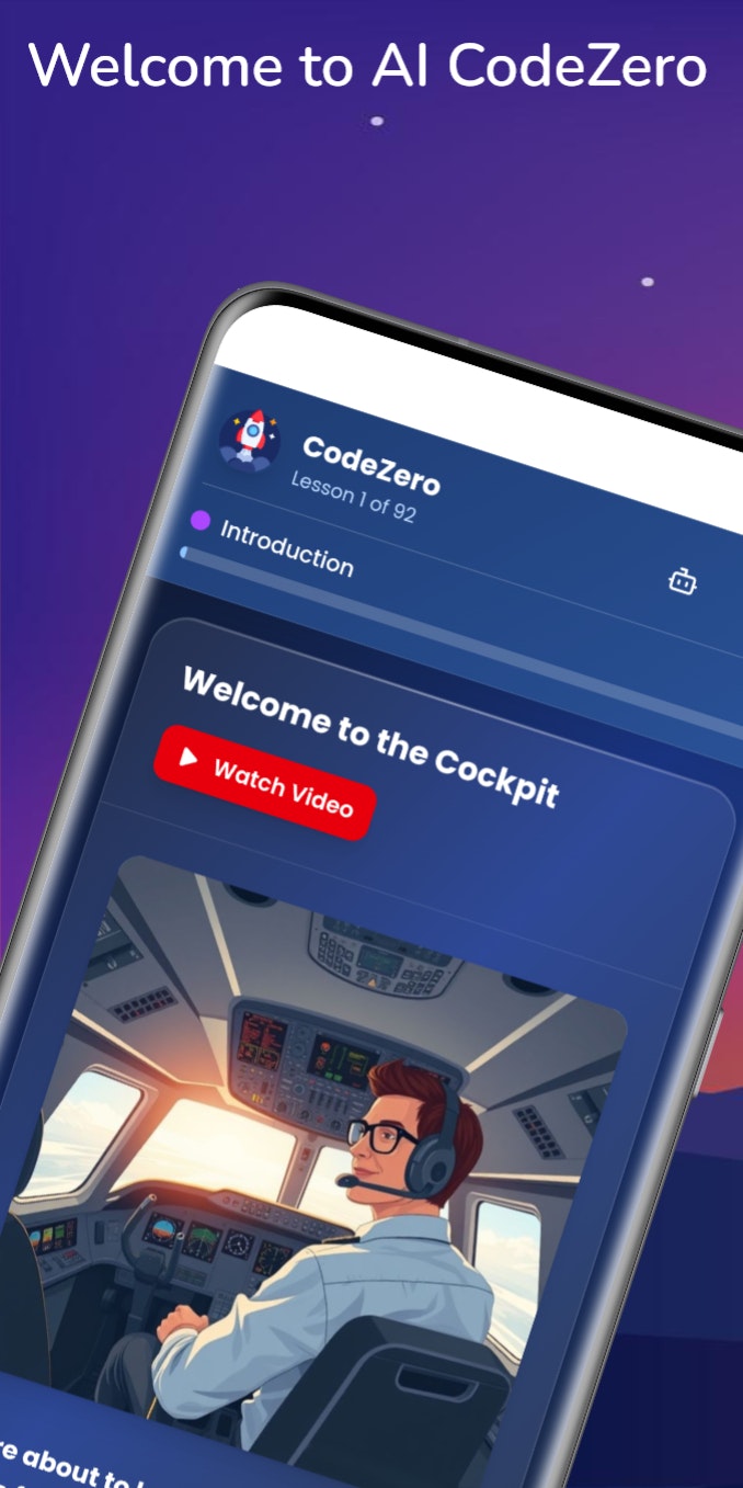 AI CodeZero: Learn. Build. Launch. - A free beginners course on how to build webs apps, using AI. media 2