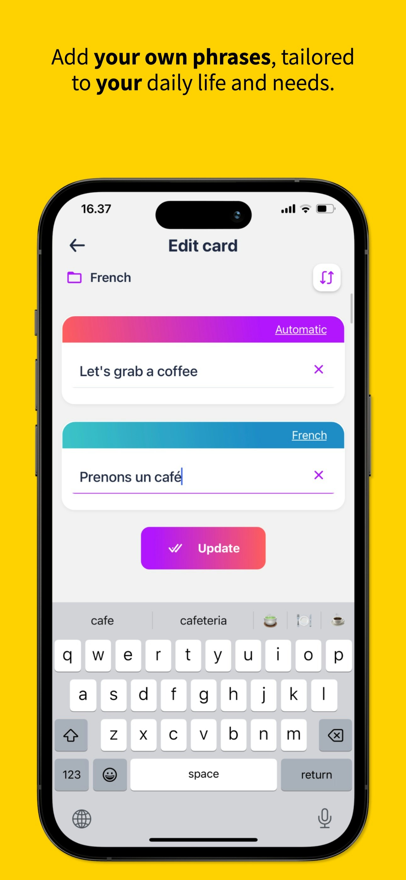 Traan - Leer talen met flashcards media 9
