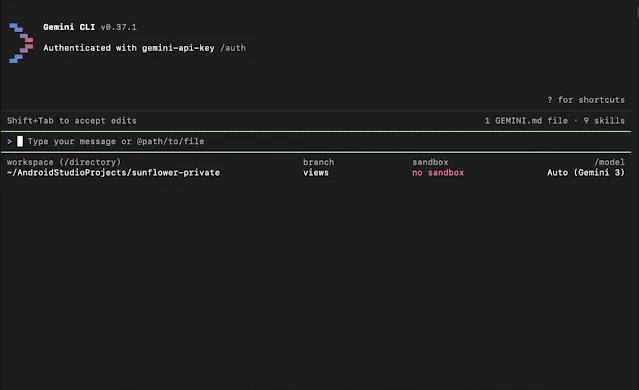 Android CLI gallery image