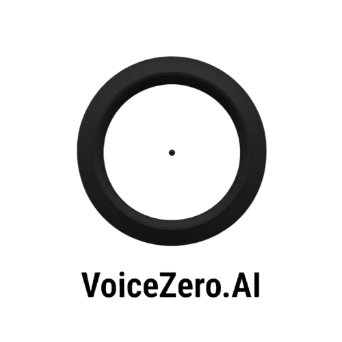 VoiceZero.AI - Product Hunt launch logo and brand identity