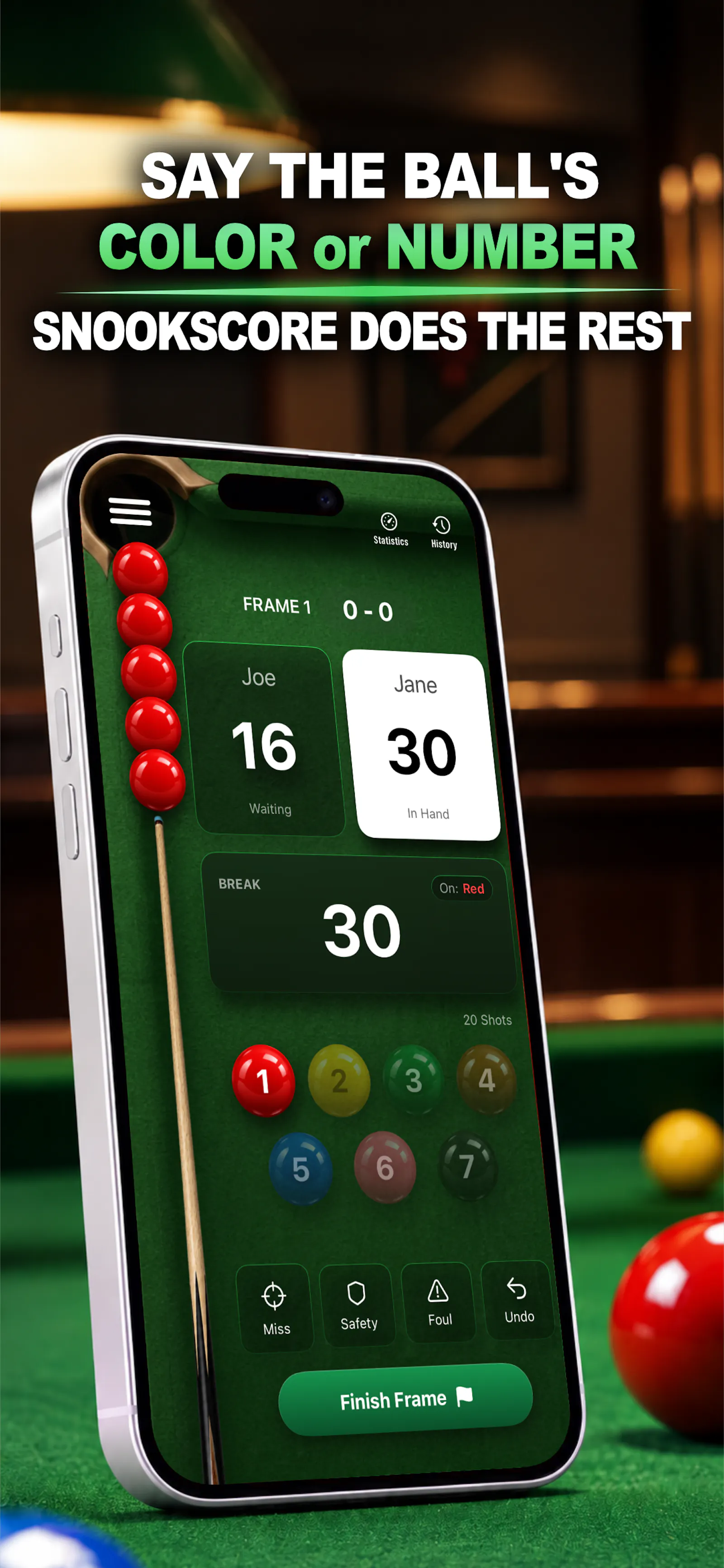 SnookScore screenshot 1