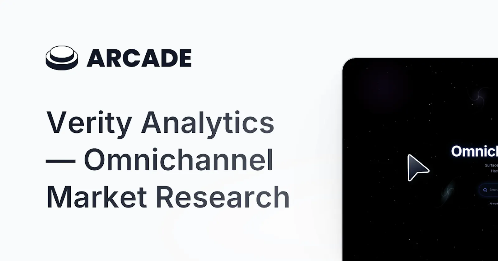 Verity Analytics — Omnichannel Research screenshot 1