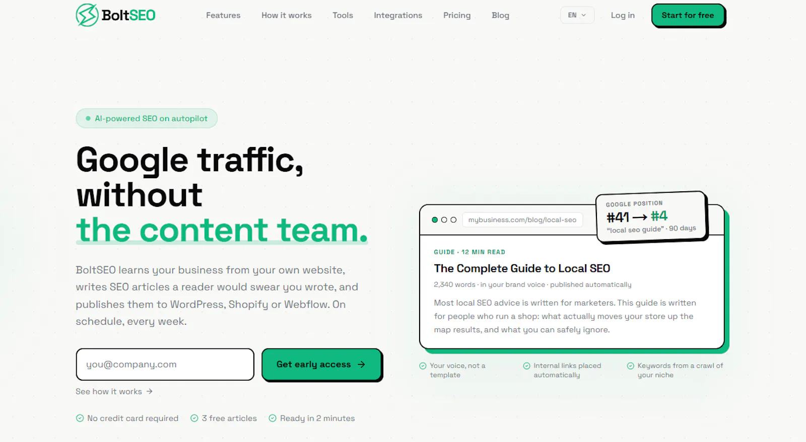 BoltSEO screenshot 1