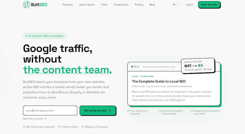 BoltSEO screenshot 1