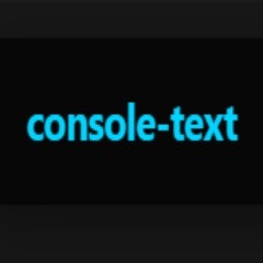 Console.text()