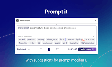 عرض للتكامل السلس للمكون الإضافي المتقدم داخل Figma لإنشاء صور حصرية.